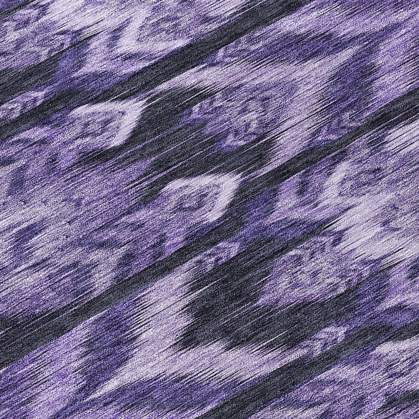 8' Purple Lavender And Plum Round Southwestern Washable Indoor Outdoor Area Rug