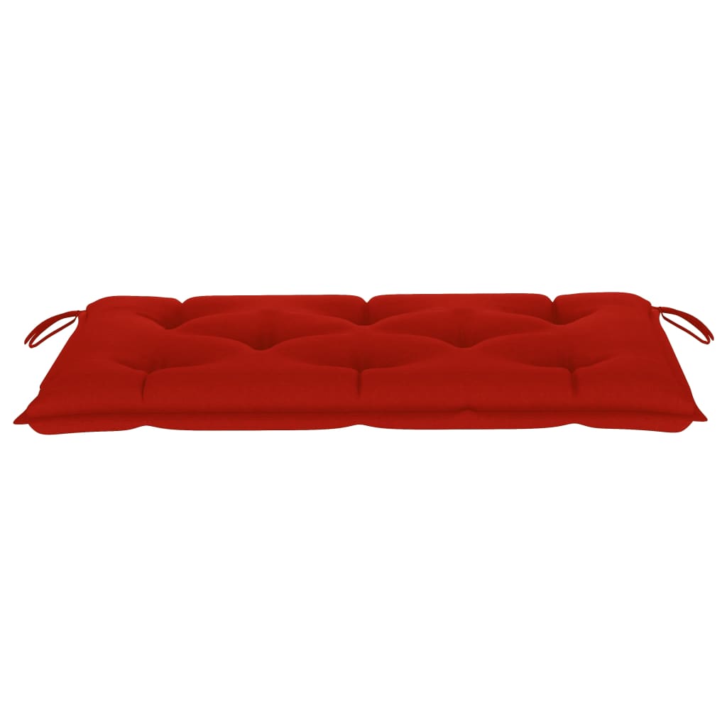 vidaXL Outdoor Patio Bench Garden Bench with Cushion for Porch Solid Wood Teak